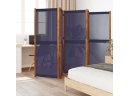 Vidaxl Divisória/biombo Com 5 Painéis 350x180 Cm Azul Escuro
