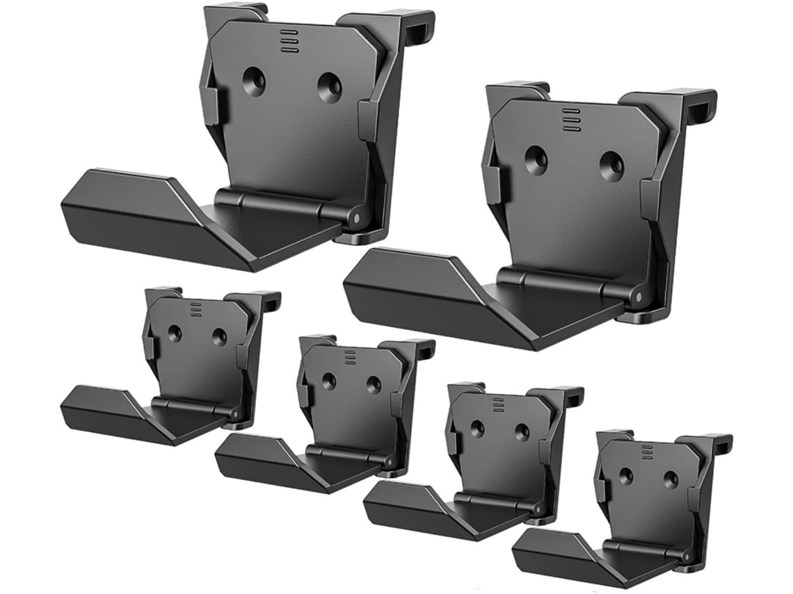 Lote De 6 Muraux De Crochê Para Capacete Ps5 E Xbox Em Abs Para Console De Jogo, Ganho De Lugar, Para Mesa Ou