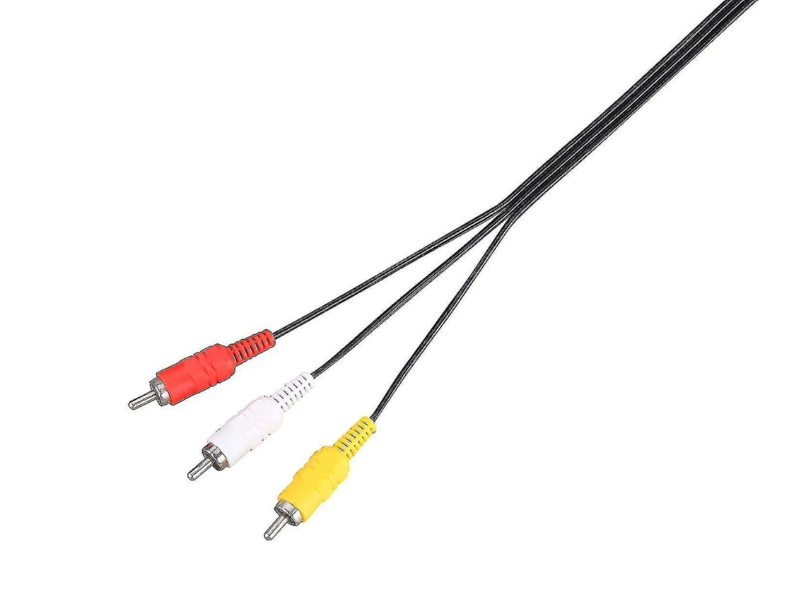 Cabo Av Para Playstation 2 E 3, Conexão Rca, Compatível Com Ps2/ps3 Slim