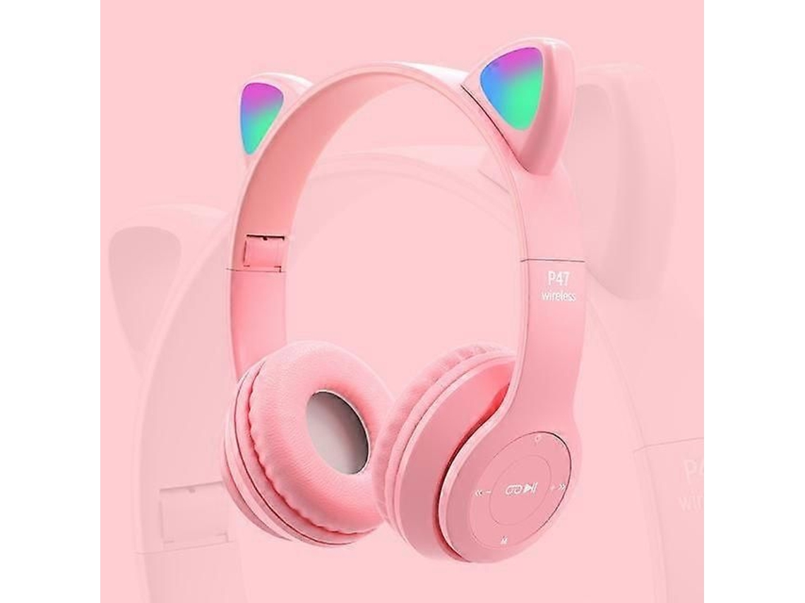 Novos Fones De Ouvido Sem Fio Com Orelhas De Gato Em Led, Dobráveis, Bluetooth 5.0, Cancelamento De Ruído, O Melhor Presente, Com Microfone E Sup