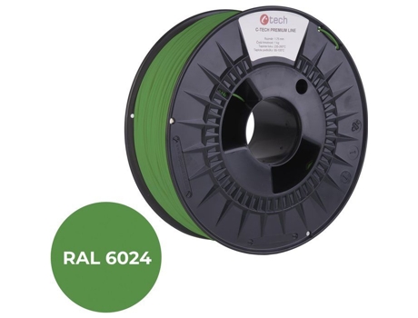 C Tech Linha Premium Pla Filamento de Transporte Verde Ral6024