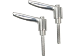 Conjunto De 2 Botões Aperto Manual Com Rosca Macho M5 Em Aço Inoxidável 304 M5*40 Fêmea