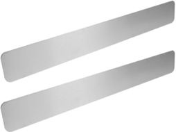 Conjunto De 2 Tiras Magnéticas Metal Para Quadro Avisos Com Adesivo Na Parte Traseira, Material De Ferro, Cor Prata
