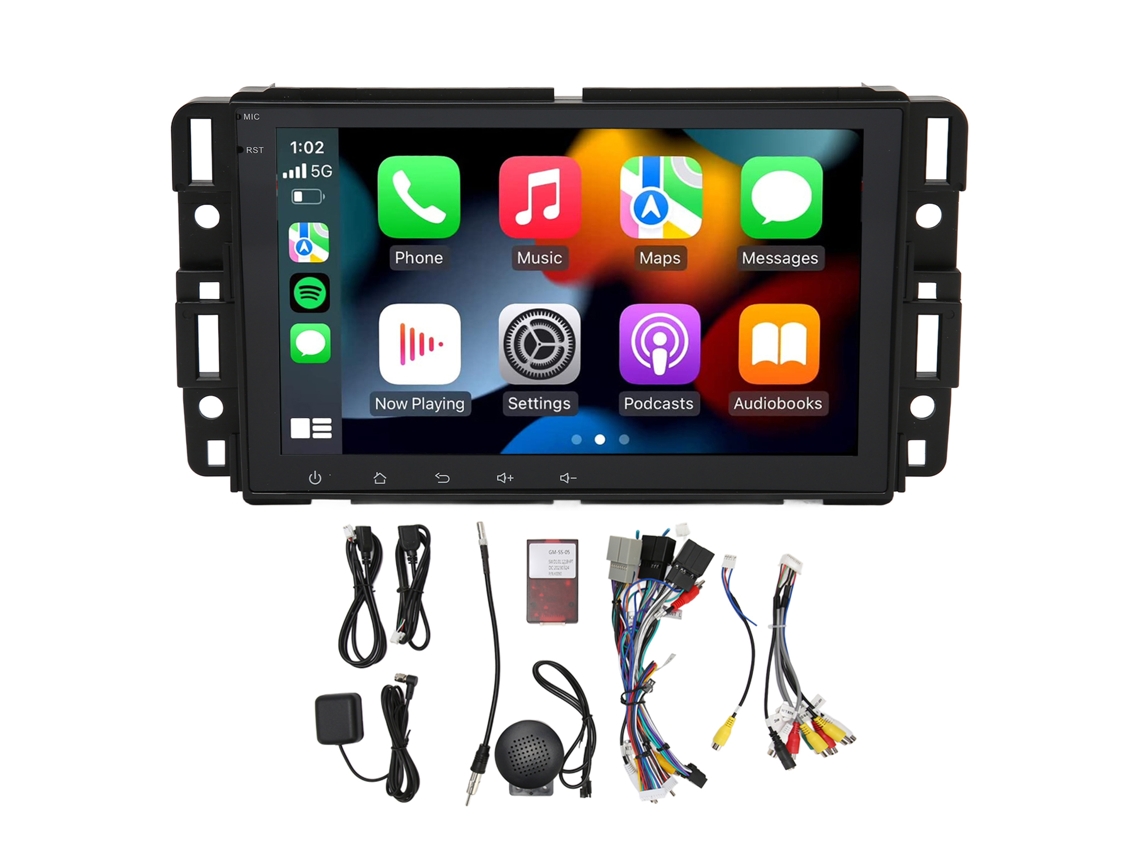 Estéreo Automotivo Bluetooth Sem Fio Carplay Para Android Auto 8 Pol. Ips Touchscreen Navegação Gps Para Android 12