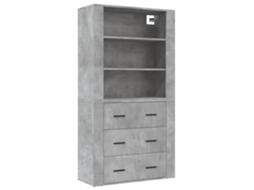 Highboard, Highboards Vidaxl Cinzeto Madeira Processada (n/a)