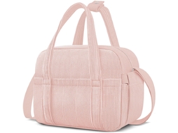 Lancheira Térmica Fofa na Cor Rosa, Modelo Manchester, com Alça de Ombro, Reutilizável, À Prova de Vazamentos e Portátil BRILVIBERA