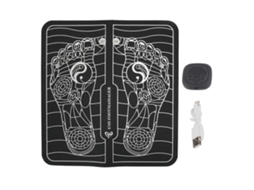 Tapete Massageador Elétrico Para Pés Com Usb, Tela Lcd E Função Ems. Estimulador Os Pés.