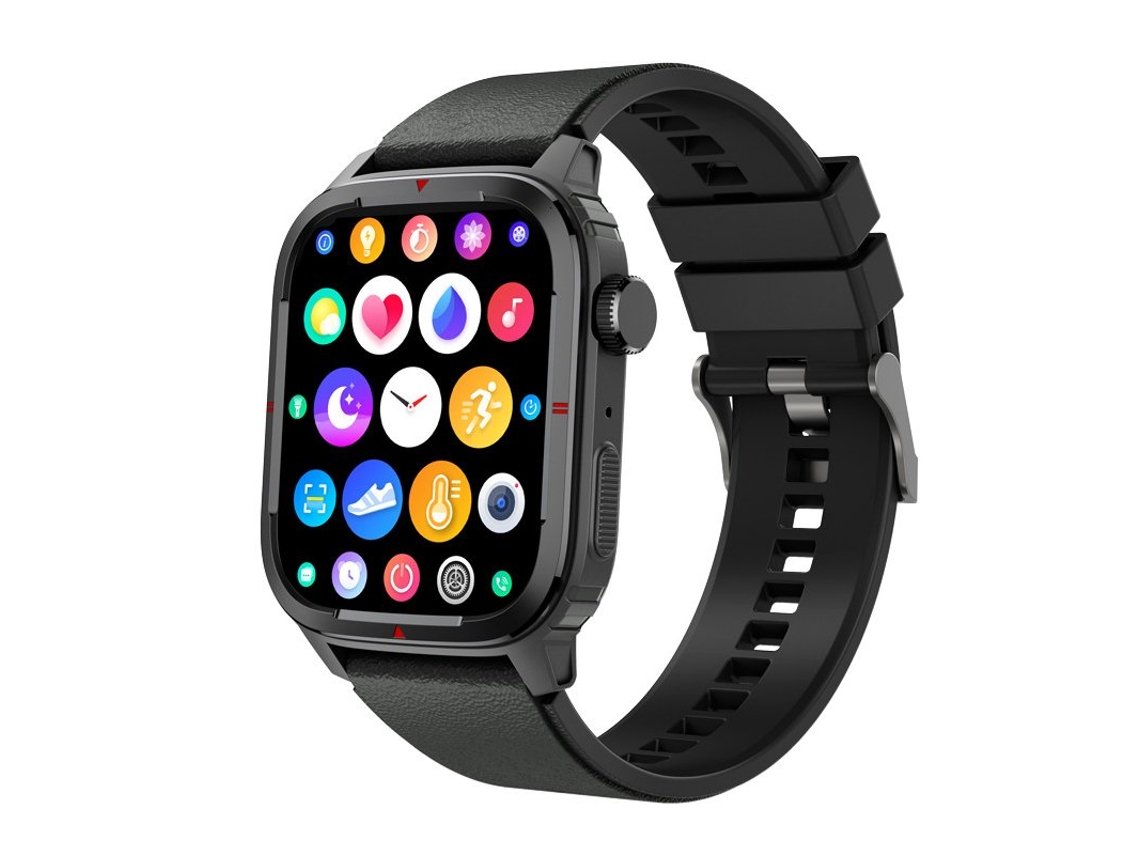 Smartwatch Q25 Bluetooth para Chamadas com Detecção de Oxigênio no Sangue e Frequência Cardíaca Preto