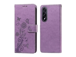 25-26 For Oneplus Nord 5 5g Leather Case Butterfly Floral Imprint Wallet Stand Cover