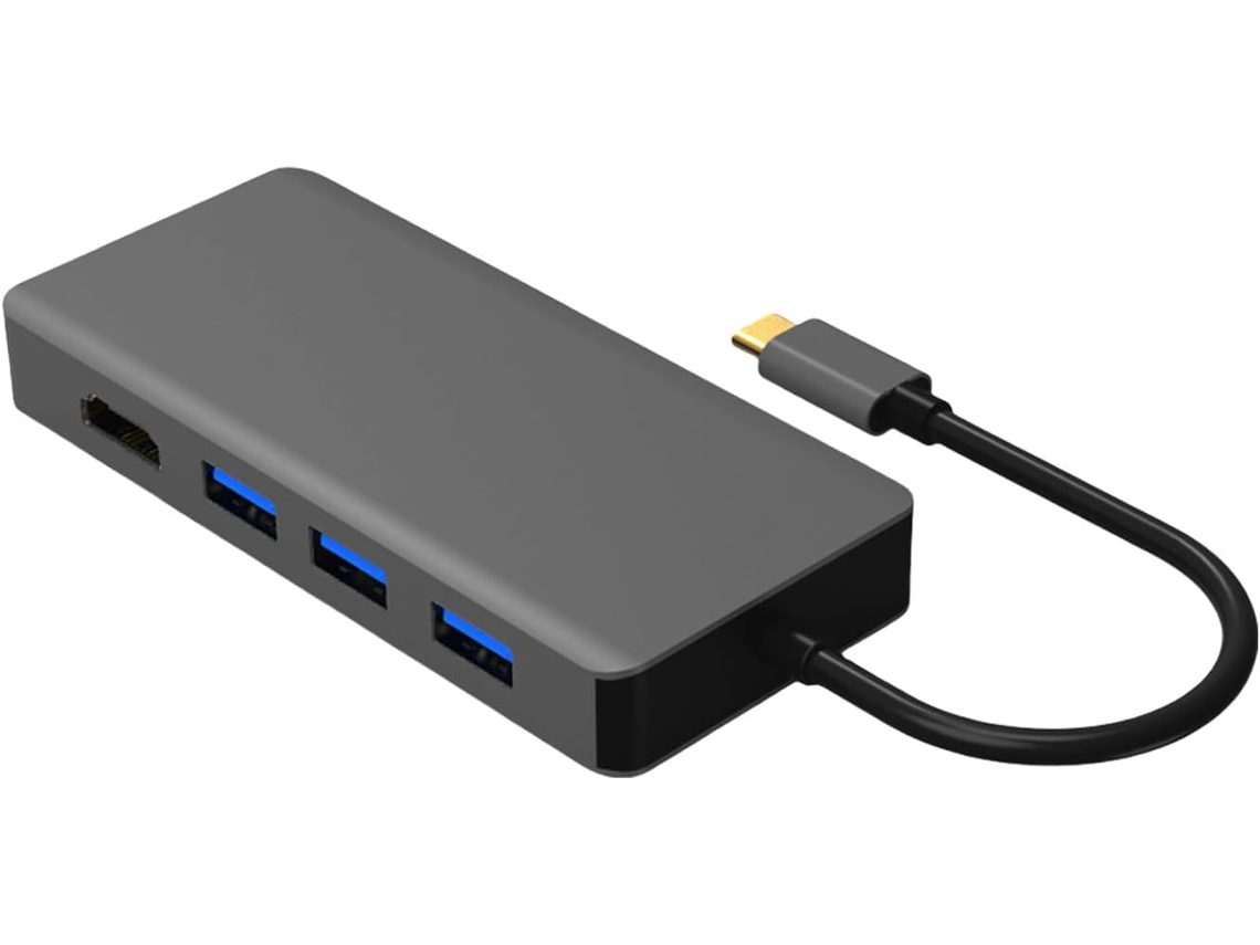 Hubs Usb-c Com Múltiplas Portas, Adaptador Para Vídeo Vga,