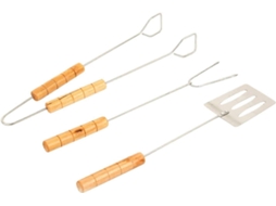 Lurelia Kit De Churrasco Aço Inoxidável Estojo Portátil Campismo
