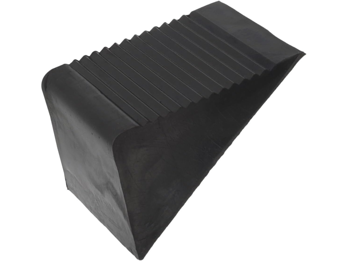 Calço De Roda Portátil Antiderrapante De Borracha, Pequeno, Triangular, 125x75x60 Mm, Batente De Pneu.