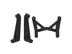 Mali acessório de Carro Rc Torre de Choque Dianteira e Traseira Plástica Preta para Zd Racing 1/7 Mx 07 Upgrade