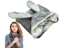 Casaco com Capuz S/MARCA estilo cobertor, feminino, com orelhas de coelho, lavável e respirável
