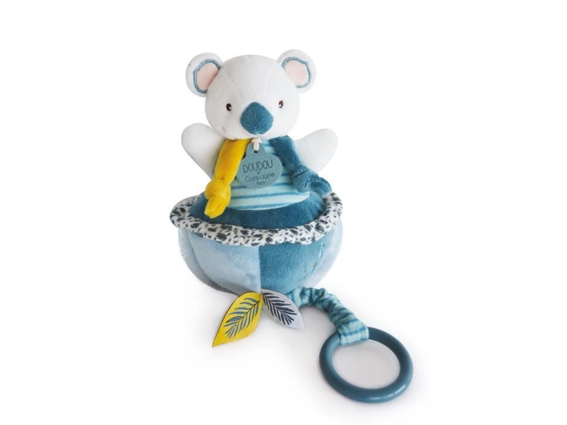 DOUDOU ET COMPAGNIE Yoca The Koala Caixa de Música Misturado Bebê Azul Desde O Nascimento