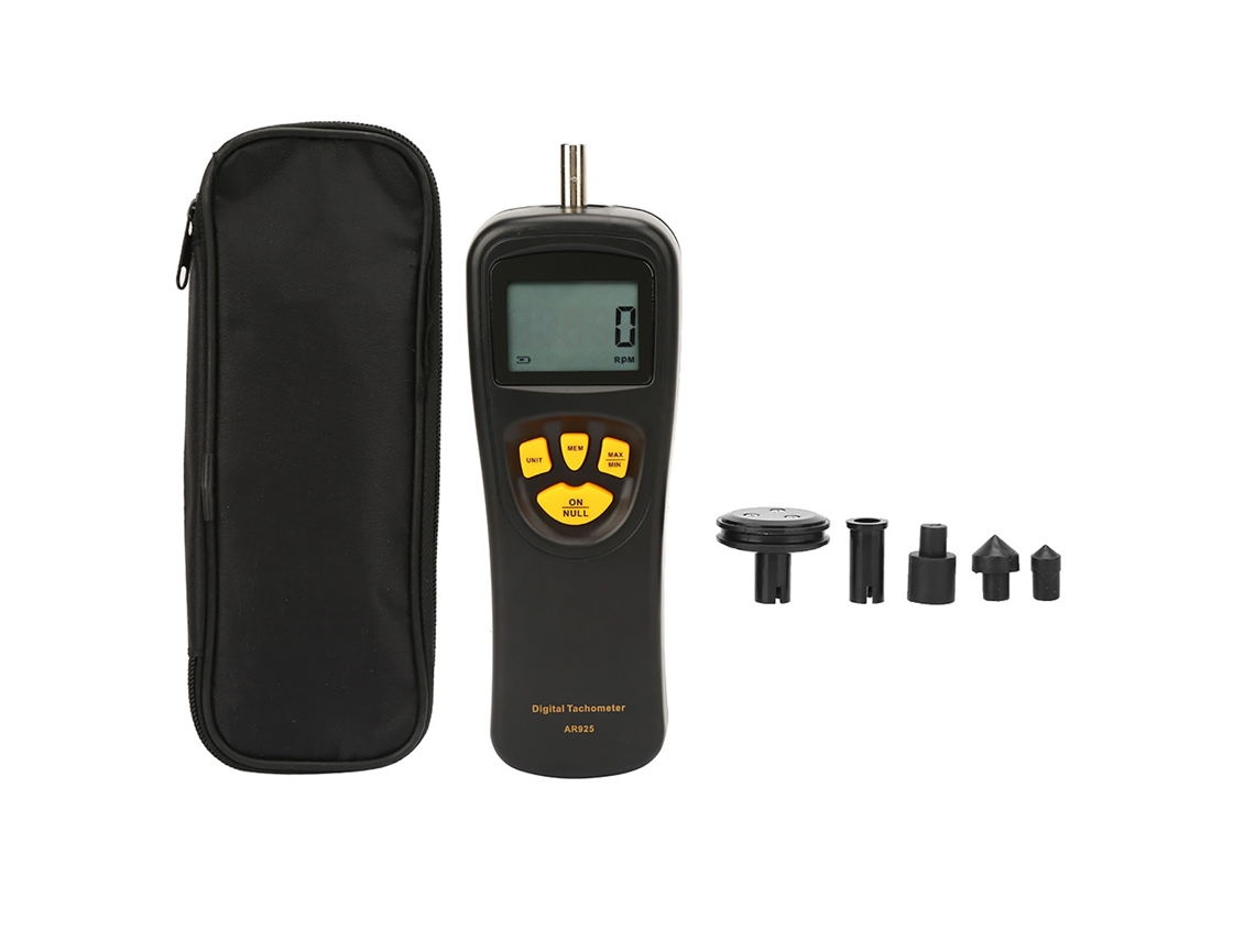 Tacômetro Digital de Contato Smart Sensor 0.5~19999 Rpm com Display Lcd e Retroiluminação