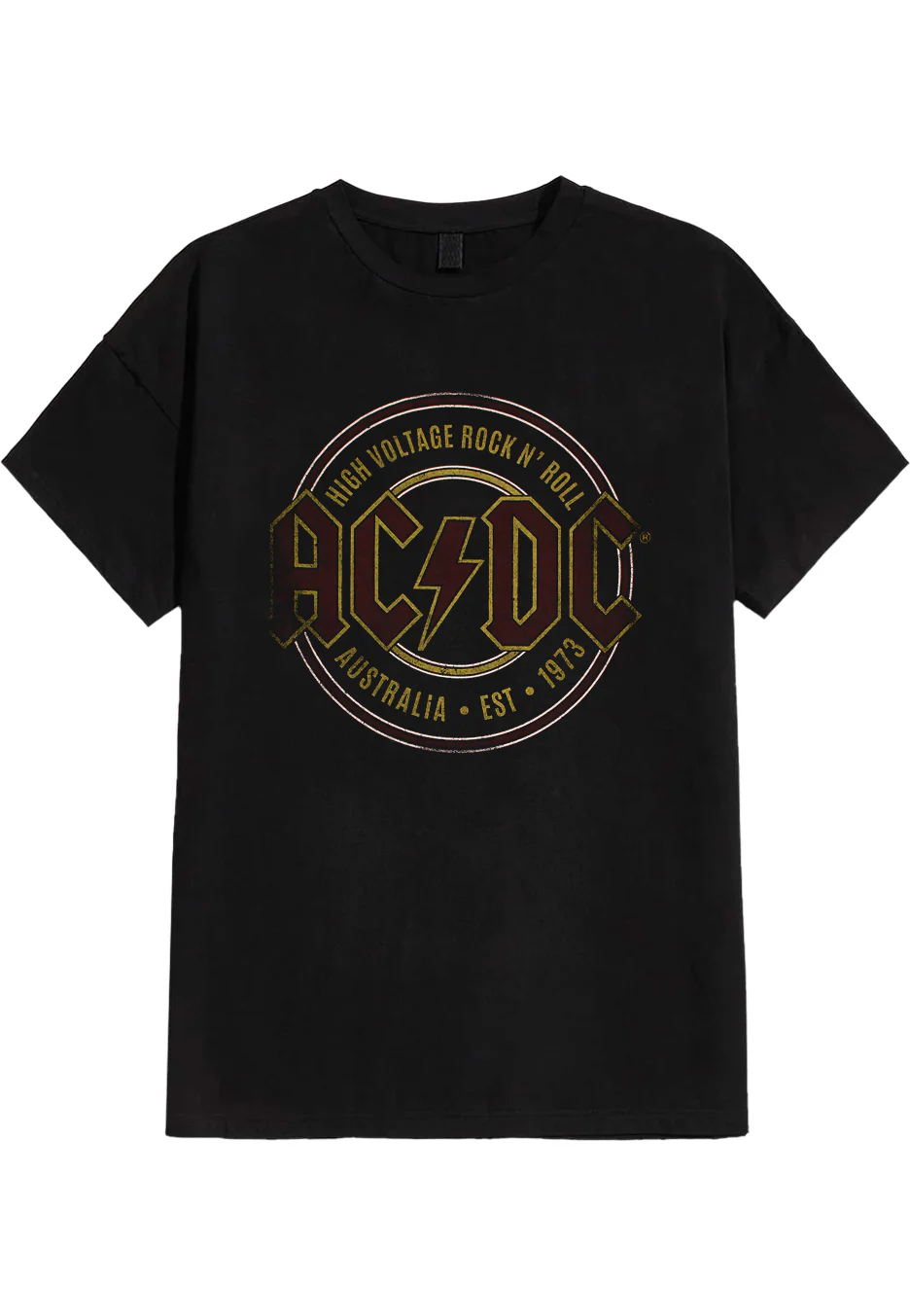 Size:l Rockinstone Ac/dc - Est. 1973 - T-shirt Unisex Adults