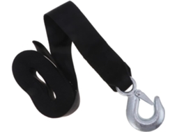 Fita Guincho Para Reboque 1,5 Ton, 4,7 Cm, Preta, 7 M, Com Gancho Reforçado