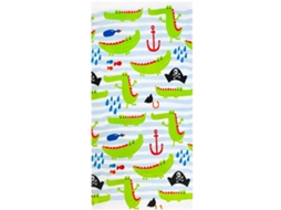Yuysan Toalha Microfibra Praia Infantil, Absorvente E Secagem Rápida, 140x70cm Dinossauro Verde Claro