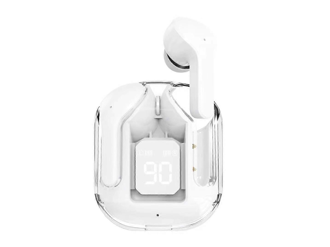 Fones De Ouvido Bluetooth Sem Fio, Display Digital Led Transparente, Redução De Ruído, Fones De Ouvido Bluetooth Sem Fio Ly Ebike