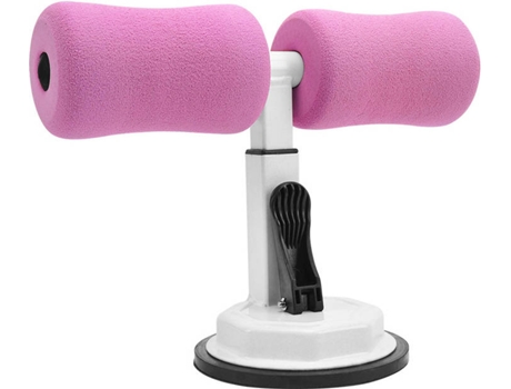 Equipamento para Abdominais  JSQC-3010 Antiderrapante (Rosa e Branco - 28x21x7 cm)