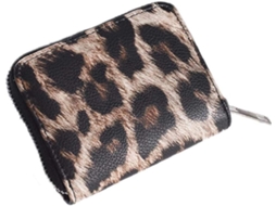 Carteira Mulher Em Pele Com Estampa Leopardo Estilo 2