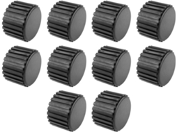 Conjunto De 10 Tampas Pretas Para Equipamentos Ginástica, Reparo