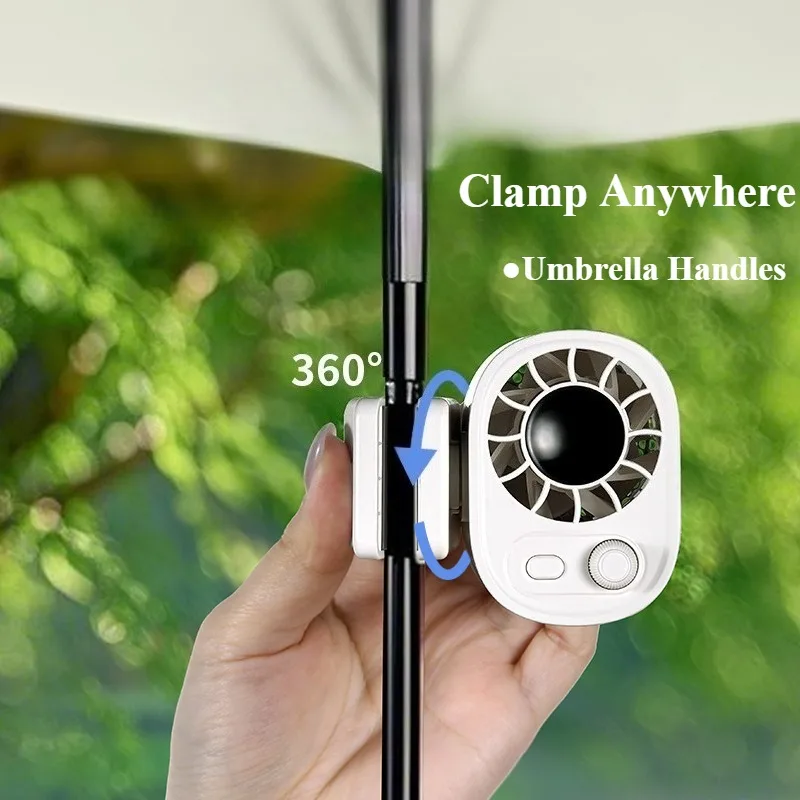 Ventilador de Cintura , 100 Velocidades, Visor Led. MDUG (branco)