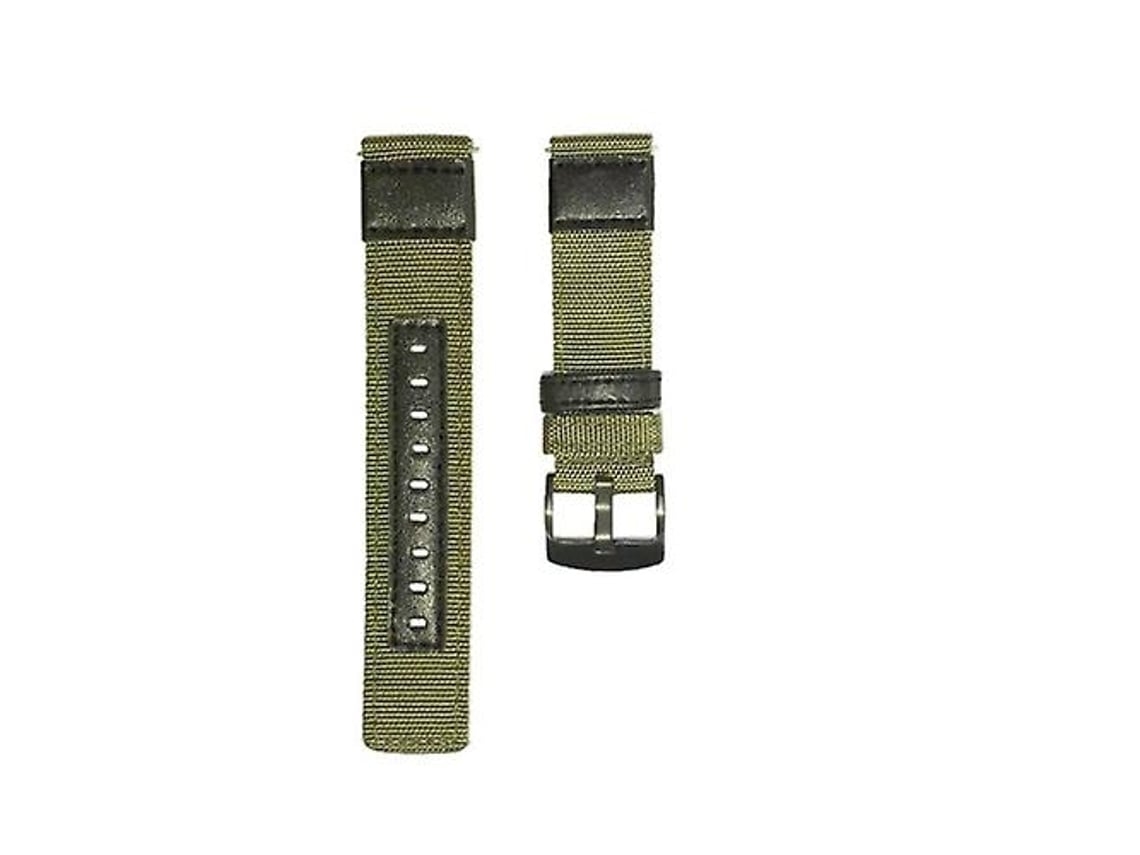 Lurelia Pulseira De Lona Verde Resistente Ao Desgaste, Compatível Com Garmin Move Luxe 20 Mm