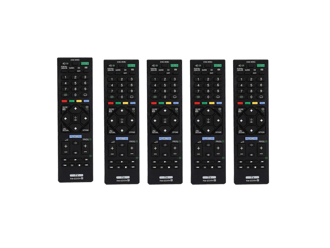 5 Controles Remotos Universais Rm-ed054 Para Tvs Lcd Sony Kdl-32r420a, Kdl-40r470a E Kdl-46r470a