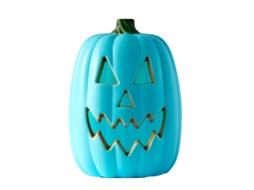 Laxiscreed Abóbora De Halloween Led Iluminada Azul, Decoração De 16 Polegadas Para Interior E Exterior