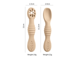 Lurelia Talheres De Bebé Conjunto Com Cabo De Silicone, Chá Com Leite