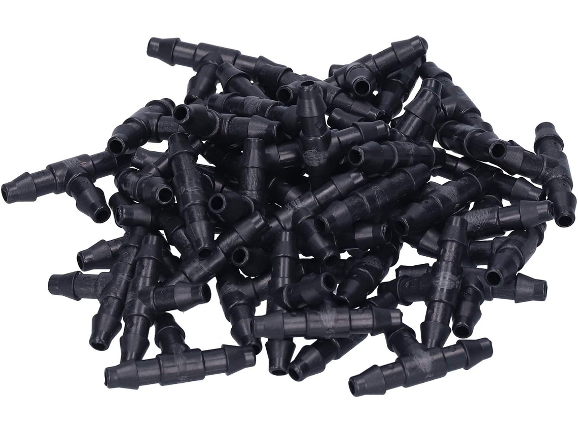 Conector T Em Abs Resistente, Pacote Com 100 Peças - Prático Para