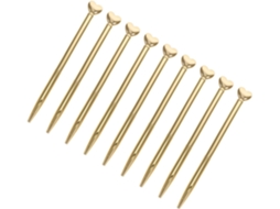 Conjunto de 9 Canetas Esferográficas Retráteis em Formato Coração Metal Dourado, Decorativas Charmosas e Elega