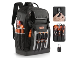 Mochila para ferramentas Vevor 380 x 230 x 546 mm com base moldada, 56 bolsos