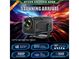 Projetor Inteligente Lcd Portátil 1080p Com Wifi, Keystone Automático E Android 11