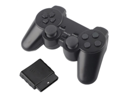 Controle De Jogo Sem Fio De 2,4 Ghz Com Vibração Dupla E Alcance De 8 Metros Para Ps2 Hengjian