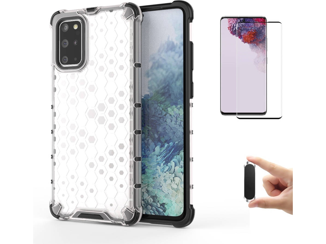 Kit Capa/Película e Suporte Samsung S20 Plus Flexguard Rumble