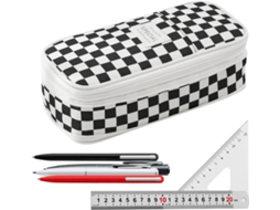 Estojo Organizador com Z Per Duplo e Compartimento Expans Vel Caixa Dobr para Materiais Escolares Design Elegante VAYOTOY