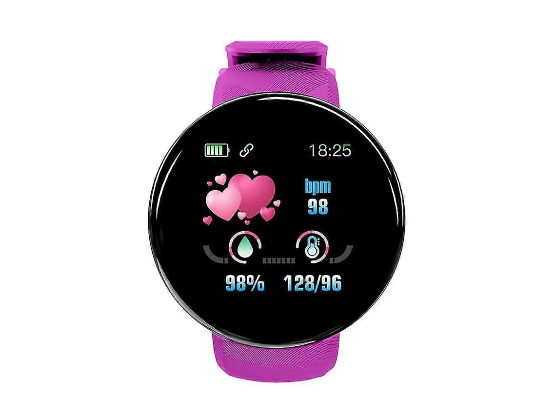 Pulseira Esportiva Inteligente D18 Com Monitor De Frequência Cardíaca E Pressão Arterial, Pedômetro E Rastreador De Condicionamento Físico Ly Ebike