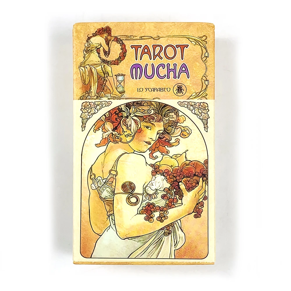 Tarot Mucha Ace, 78 Cartas Oráculo, Versão Em Inglês, Jogo De Adivinhação/jogo De Tabuleiro