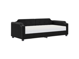 Sofá cama com Colchão 100x200 Cm Tecido Preto MAISON EXCLUSIVE