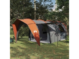 Vidaxl Tenda Túnel 6 Pessoa Cinza E Laranja