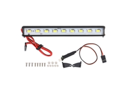 Barra De Luz Led Super Brilhante Para Carro Rc Em Liga De Alumínio Teto 115mm Para Redcat Axial Scx10 D90 Hpi 9led