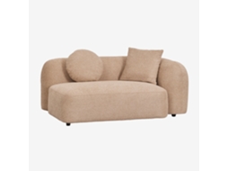 Sklum Módulo De Canto Direito De 2 Lugares Para Sofá Modular Em Chenille Coco Poliéster                       Chenille Espesso Latte Marrom