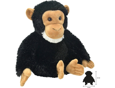Peluche  Chimpanzé (18 x 18 x 23 cm - Poliéster)