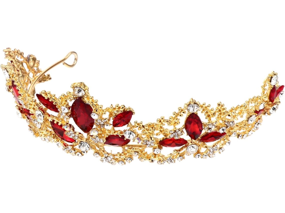Conjunto Elegante De 2 Peças: Tiara De Noiva, Coroa E Acessório Para Damas De Honra - Acessório Glamoroso Para...