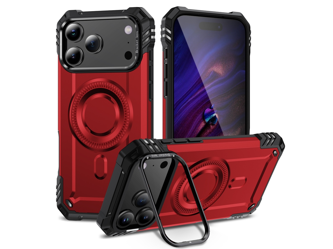 Capa Protetora Magnética Antiqueda Para Celular Compatível Com Iphone 14 Pro Cinza-verde