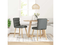 Maison Exclusive - Cadeiras De Jantar 2 Pcs Tecido Cinzento-escuro