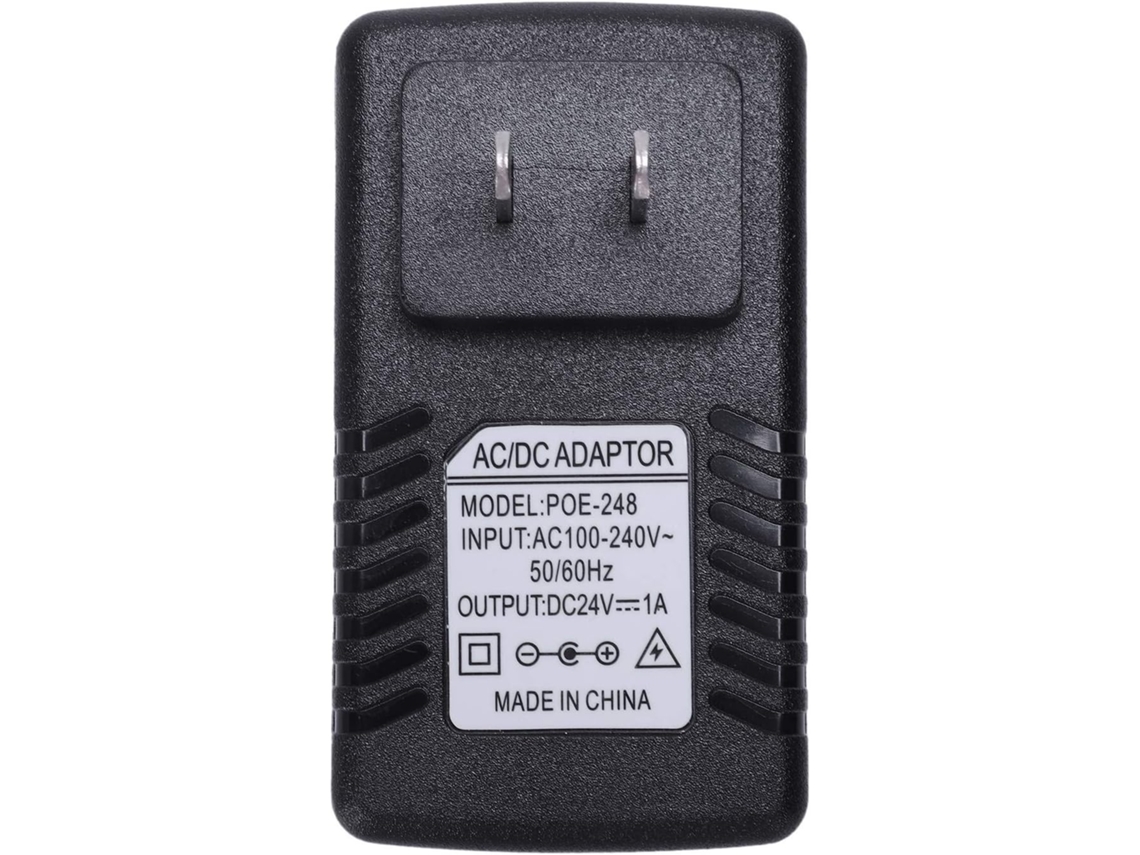 Adaptador Injetor POE Ethernet Gateway De Telefone Ip E Câmera Plugue 24v 1a